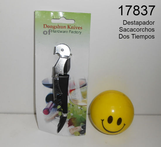 Imagen de DESTAPADOR SACACORCHOS DOS TIEMPOS 8.25